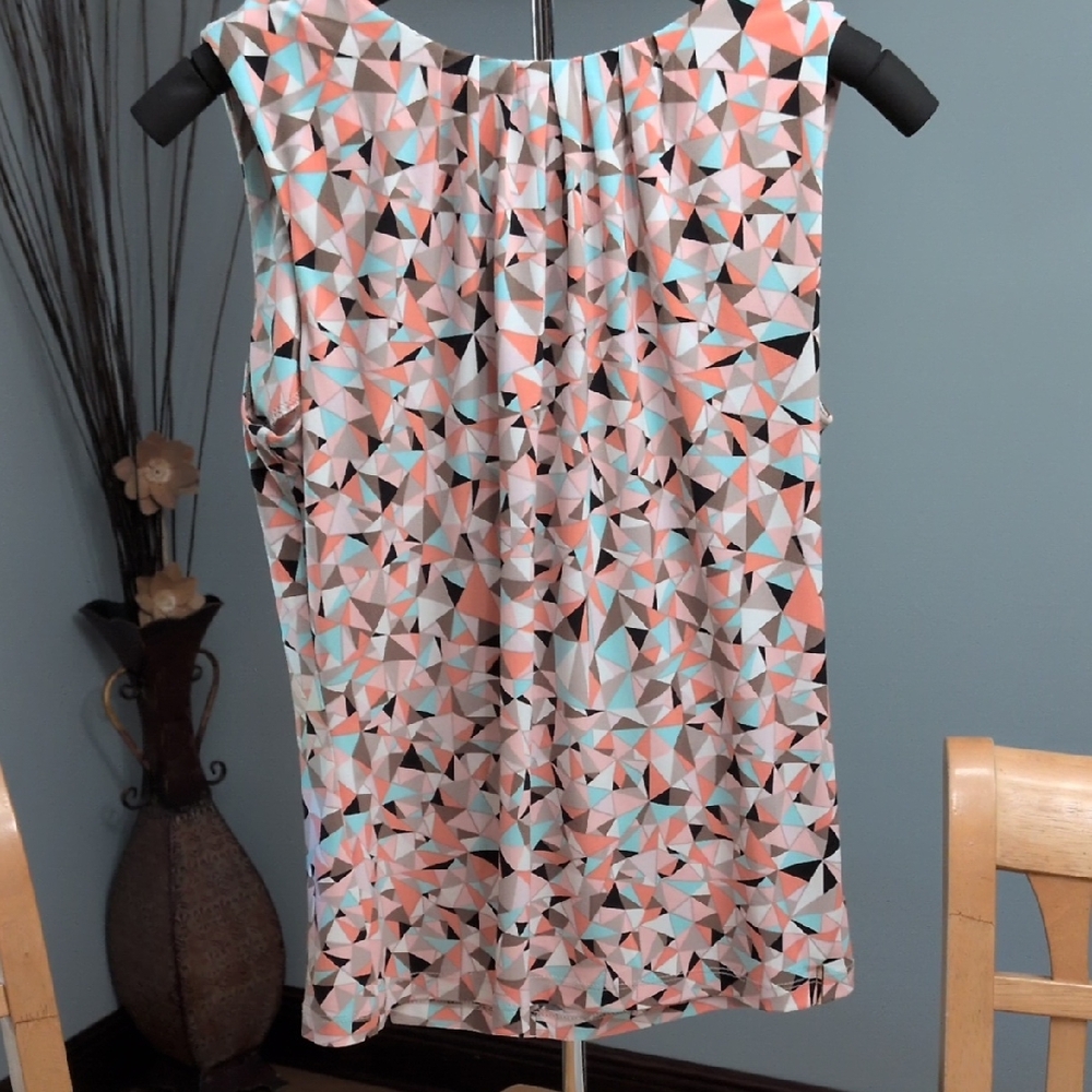 Calvin Klein Geometric Sleeveless Top